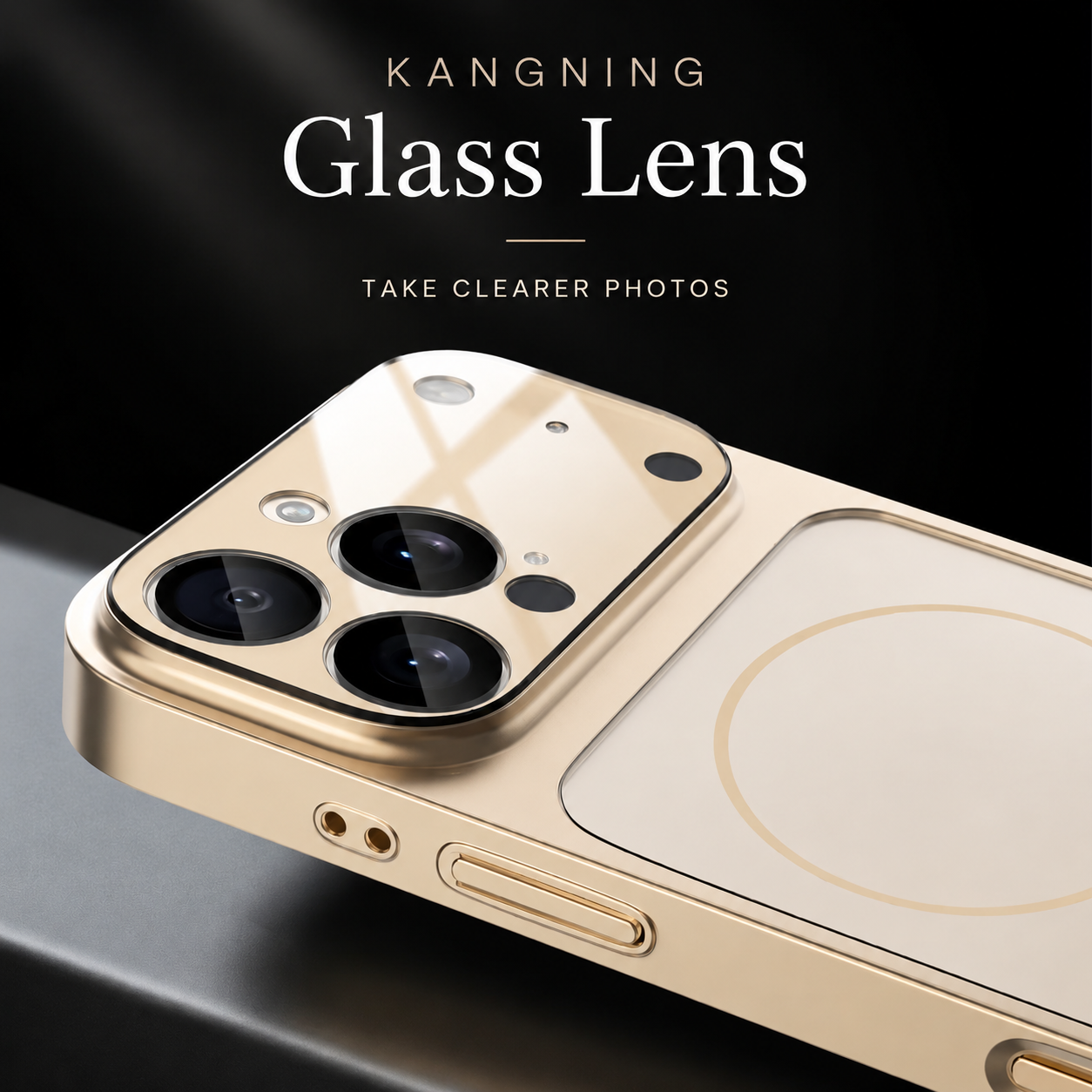Premium iPhone Case MagSafe Compatible Nano Glass Matte Design with Camera Lens Protection, Shockproof Anti Fingerprint Surface, Slim Durable Construction