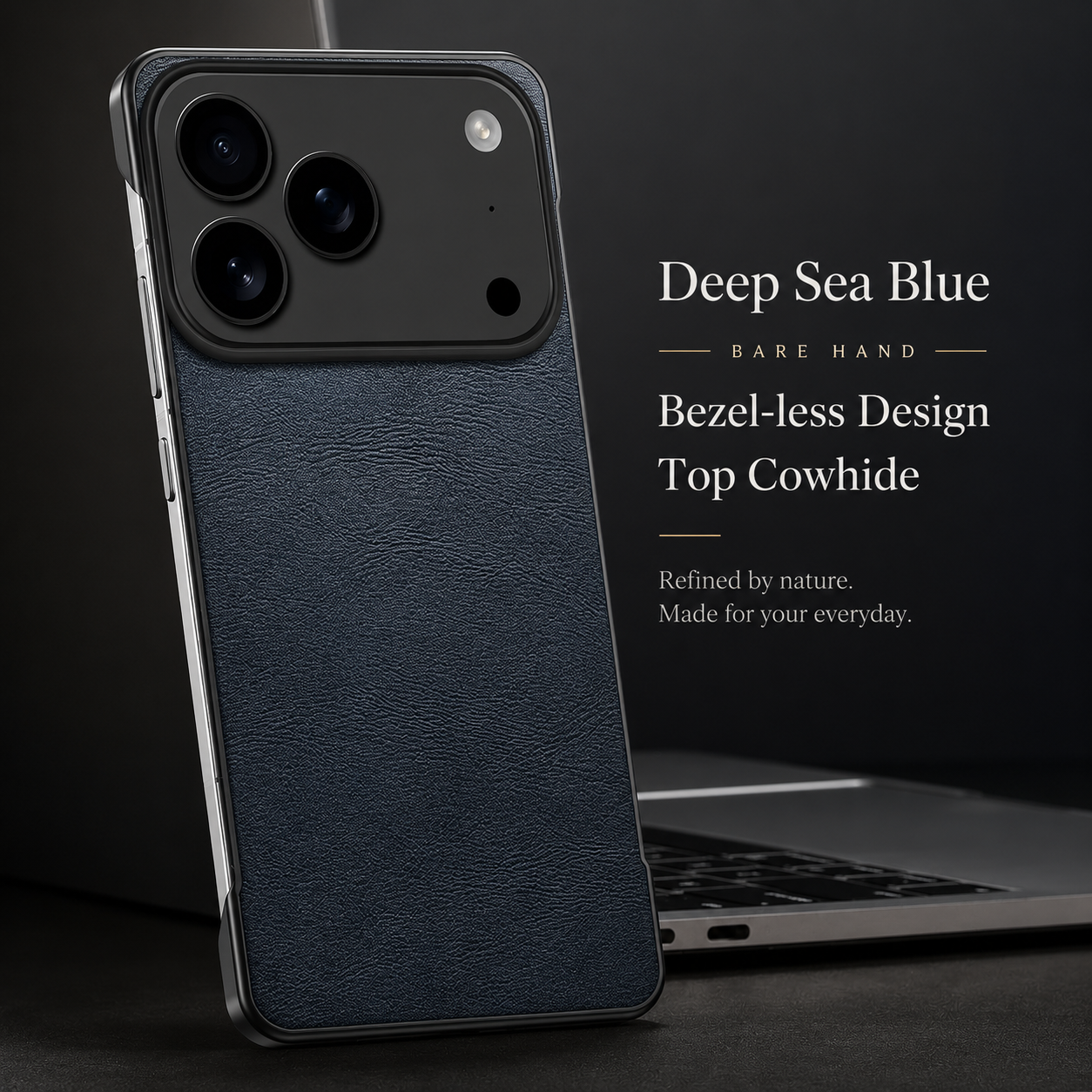 Premium iPhone Case MagSafe Compatible PU Leather Cover Camera Lens Protection Ultra Thin Frameless Shockproof Anti Fall Non Slip Matte Design