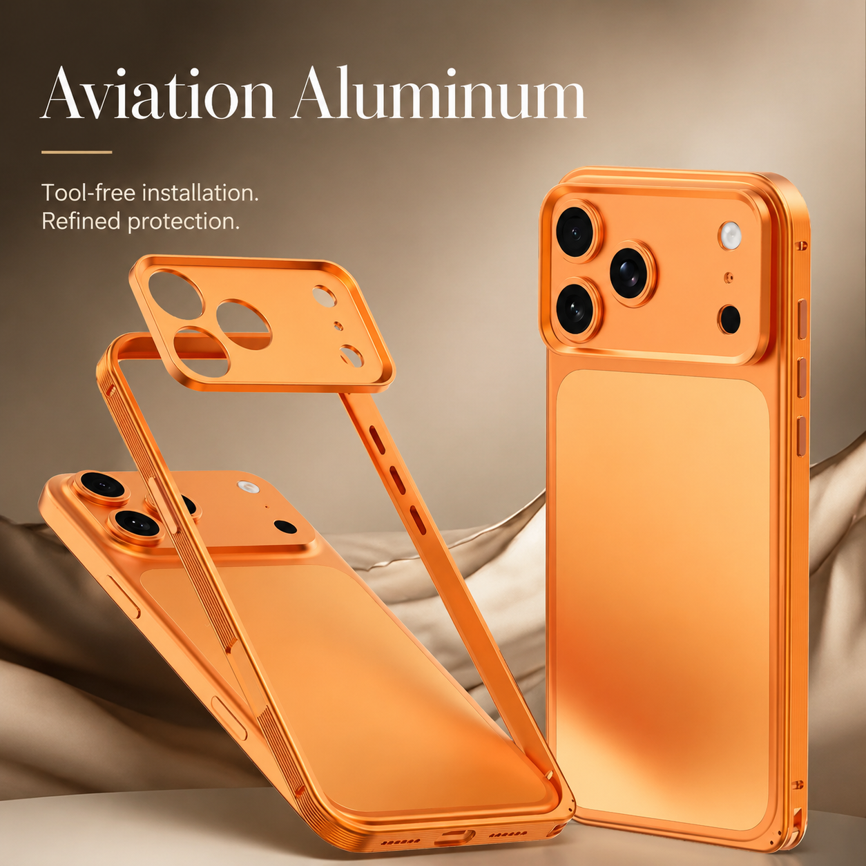 Premium iPhone Case MagSafe Compatible Protective Cover Metal Frame Heat Dissipation Design Anti Slip Grip Shockproof Camera Lens Guard Lightweight