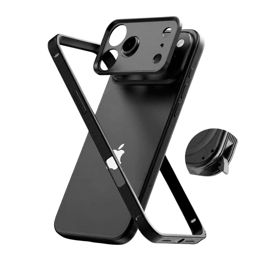 Premium iPhone Case MagSafe Compatible Protective Cover Metal Frame Heat Dissipation Design Anti Slip Grip Shockproof Camera Lens Guard Lightweight