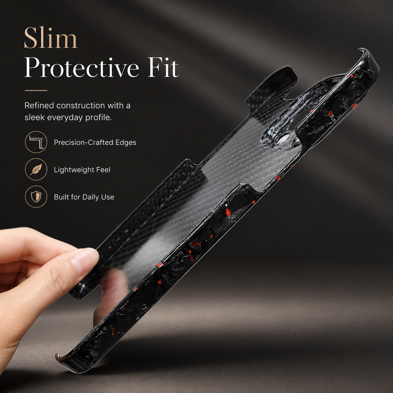 Premium iPhone Case MagSafe Compatible Real Carbon Fiber Aramid Cover Camera Lens Protection Shockproof Anti Scratch Lightweight Protective Design