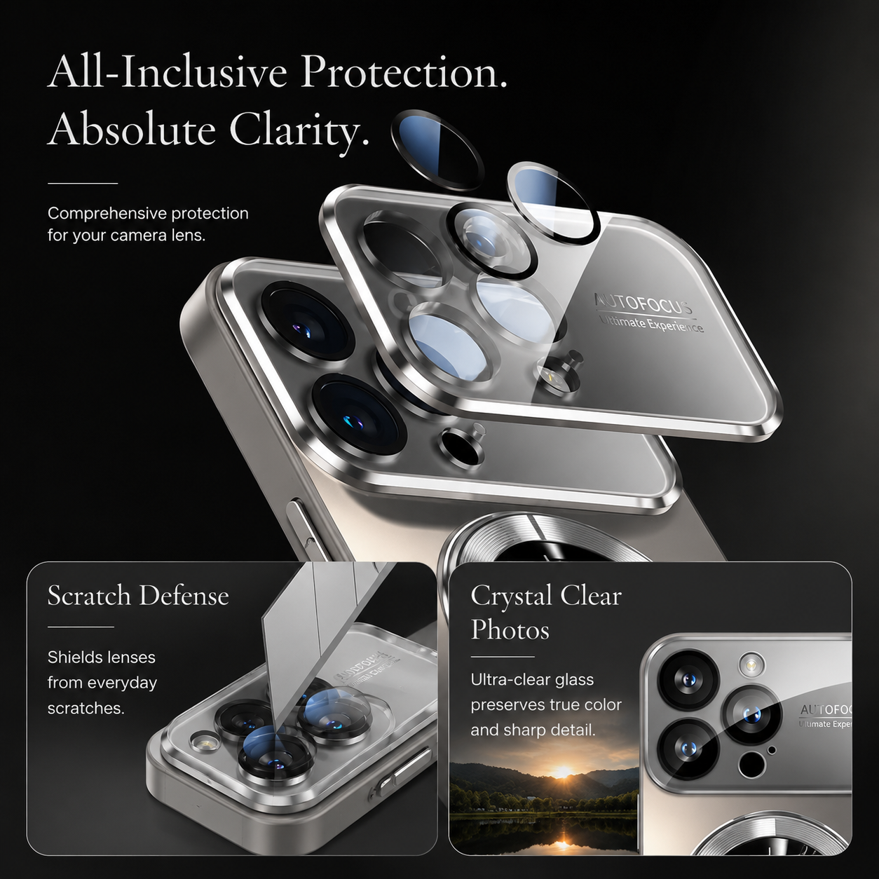 Premium iPhone Case MagSafe Compatible Shockproof Cover Glass Camera Lens Protection Slim Anti-Fingerprint Magnetic Wireless Charging Protective Back Full Coverage