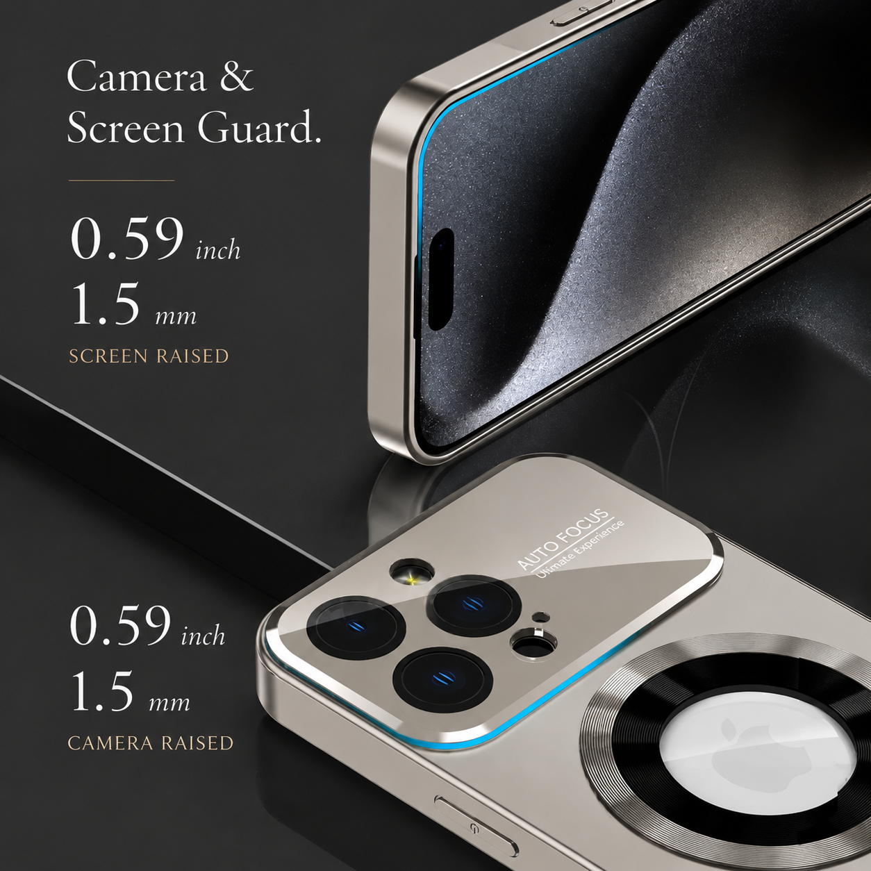 Premium iPhone Case MagSafe Compatible Shockproof Cover Glass Camera Lens Protection Slim Anti-Fingerprint Magnetic Wireless Charging Protective Back Full Coverage