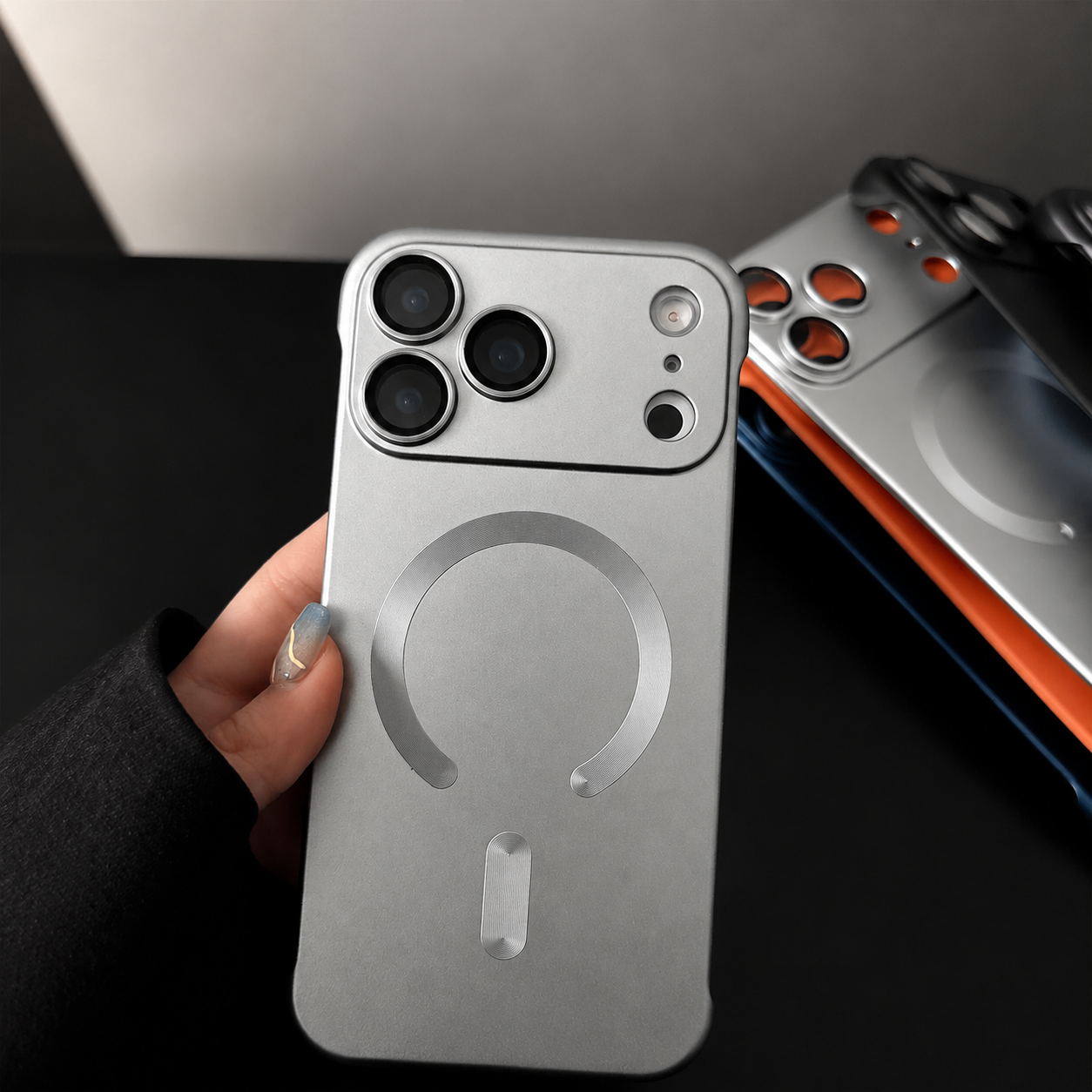 Premium iPhone Case MagSafe Compatible Shockproof Matte Anti-Fingerprint TPU Cover Wireless Charging Dustproof Non-Slip Frameless Solid Design