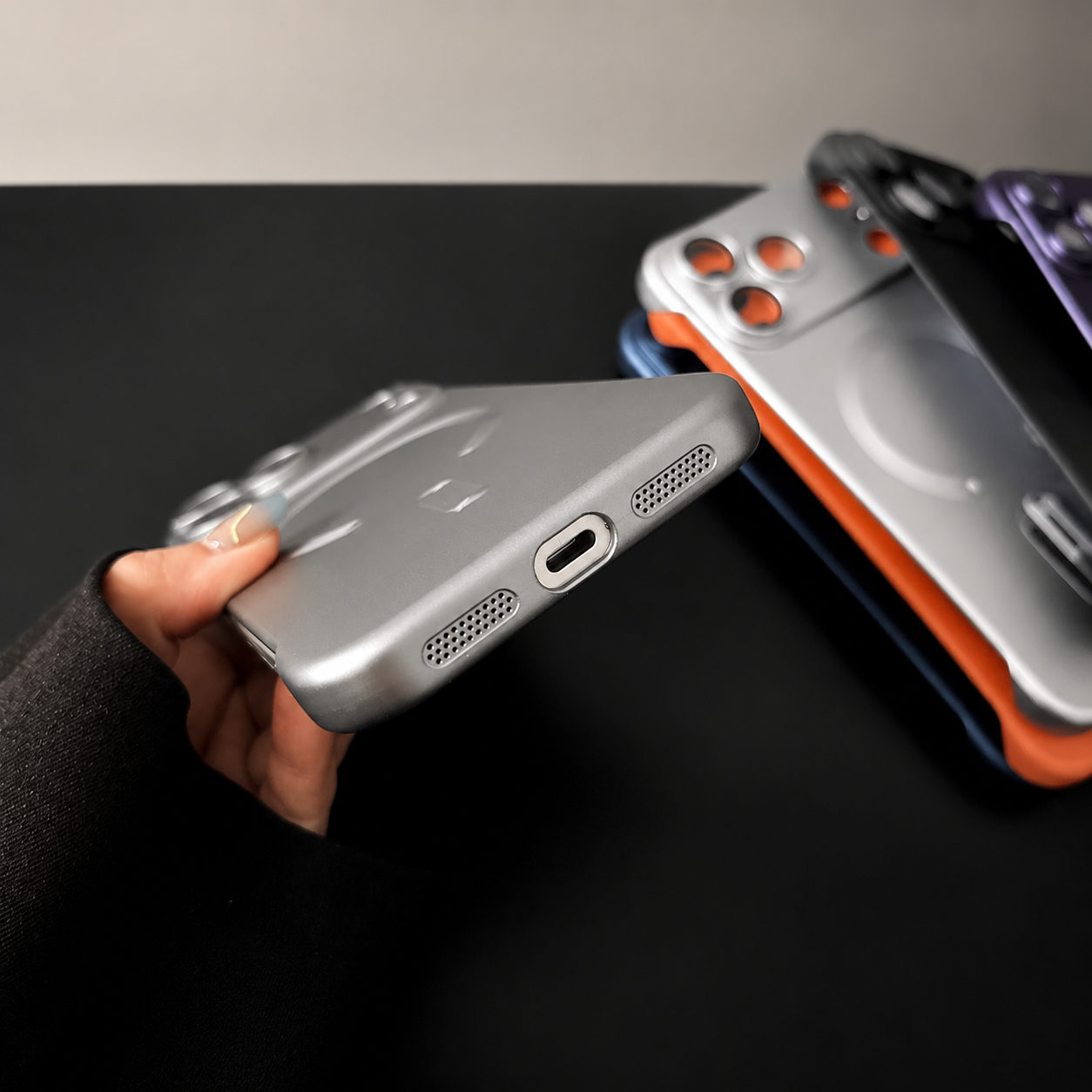 Premium iPhone Case MagSafe Compatible Shockproof Matte Anti-Fingerprint TPU Cover Wireless Charging Dustproof Non-Slip Frameless Solid Design