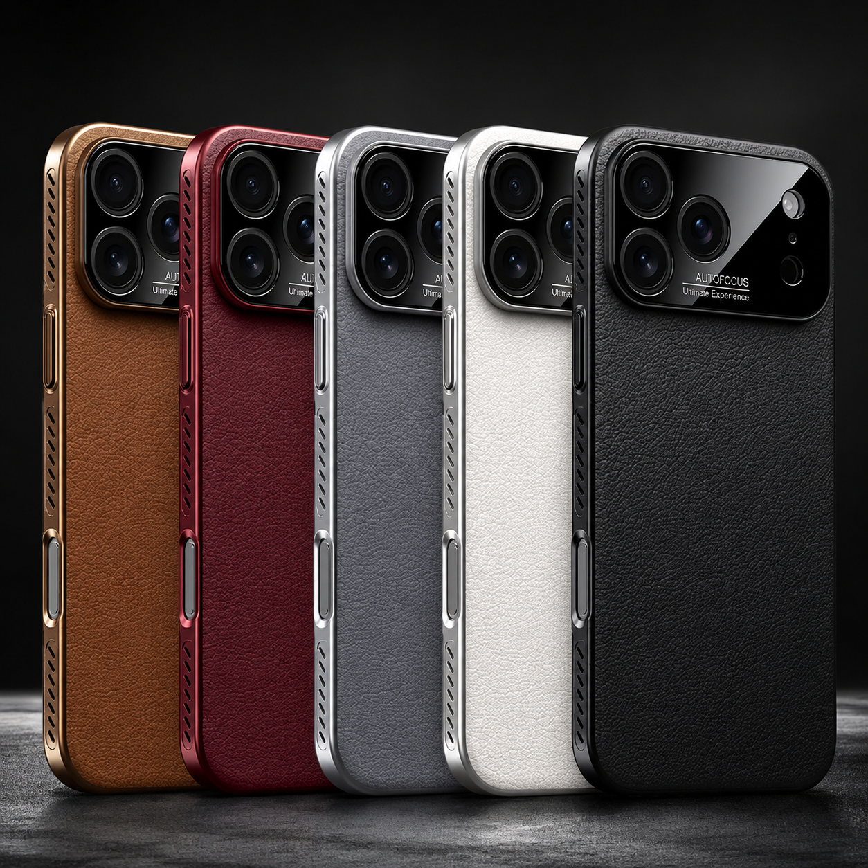 Premium iPhone Case MagSafe Compatible Solid-Color Leather Border Cover Shockproof Anti-Fingerprint Heat-Dissipation Bumper Large Camera Window Non-Slip Design