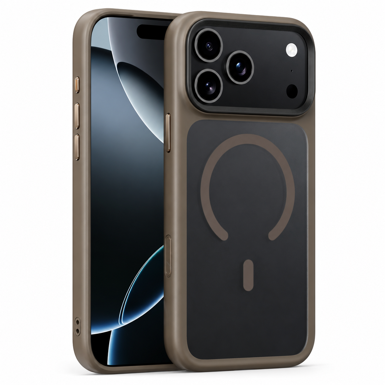 Premium iPhone Case MagSafe Compatible TPU PC Cover with Camera Button, Shockproof Protection, Camera Lens Protection and Anti Fingerprint Finish