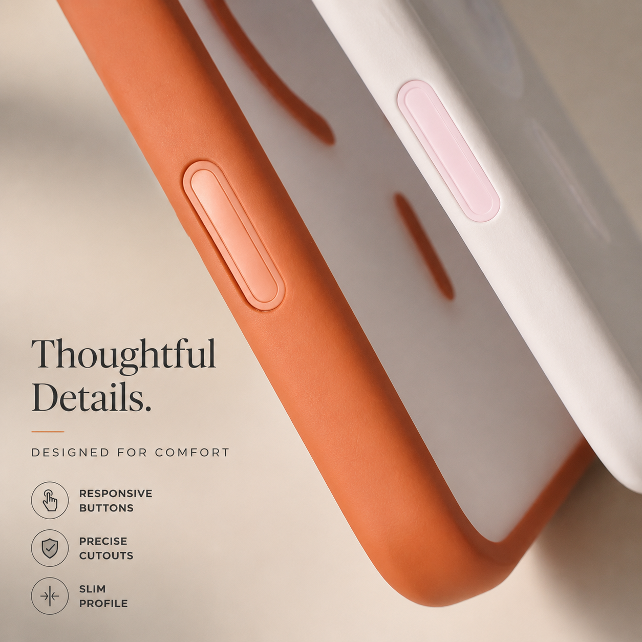 Premium iPhone Case MagSafe Compatible TPU PC Shockproof Cover Camera Control Button Anti Fingerprint Matte Finish Slim Protective Grip Design