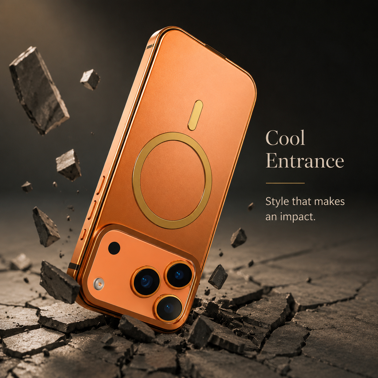 Premium iPhone Case MagSafe Compatible Titanium Alloy Cover with Shockproof Aluminum Bumper, PC TPU Back, Wireless Charging Support and Camera Lens Protection