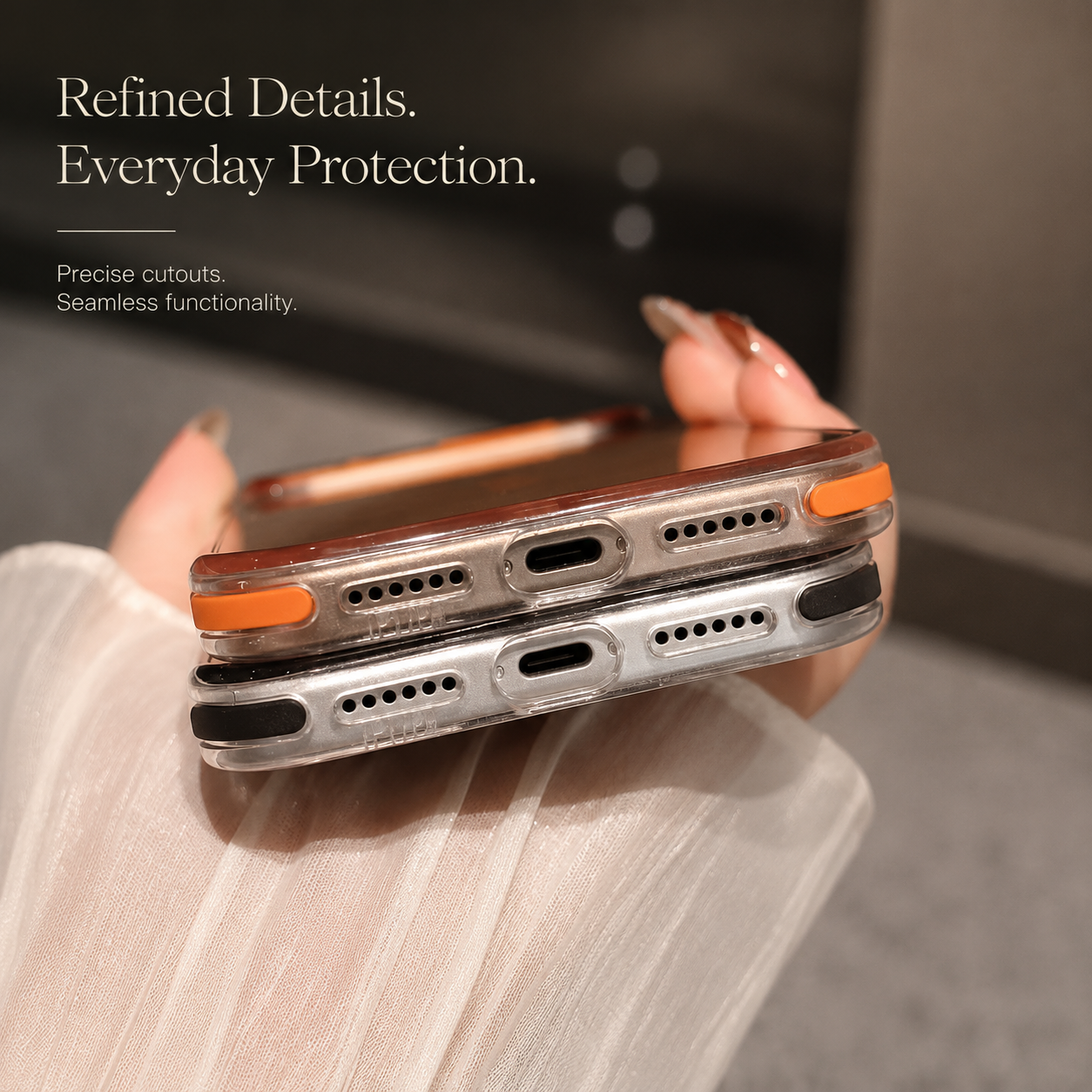 Premium iPhone Case MagSafe Compatible Transparent Design with Camera Lens Protection, Shockproof Anti Fingerprint Surface, Non Slip Soft Grip Construction