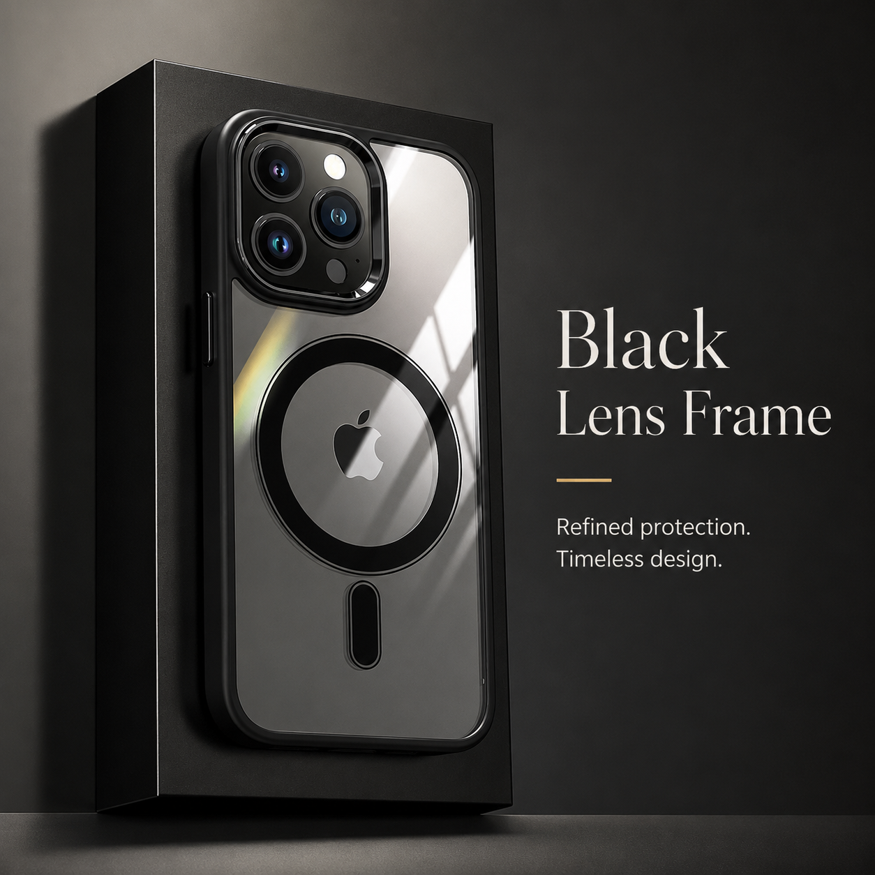 Premium iPhone Case MagSafe Compatible Transparent Hybrid Protective Cover Camera Lens Protection Shockproof Clear HD Slim Lightweight Design