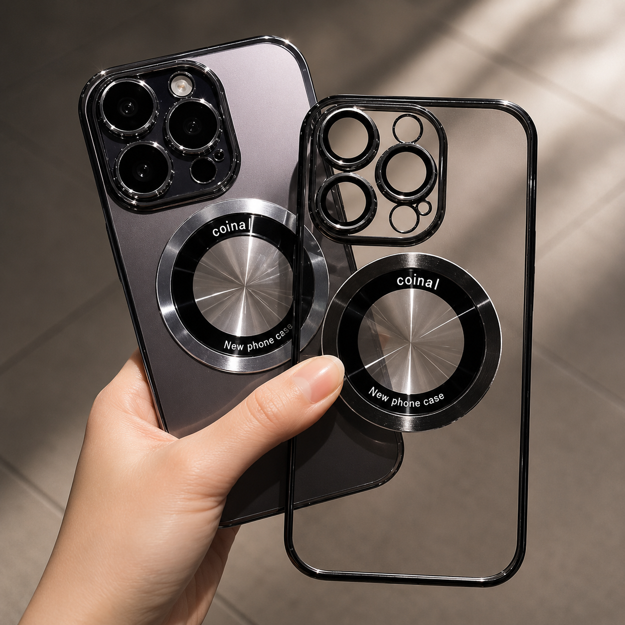 Premium iPhone Case MagSafe Compatible Transparent Protective Cover Camera Lens Protection Shockproof Clear Design Ultra Thin Lightweight Plated Finish