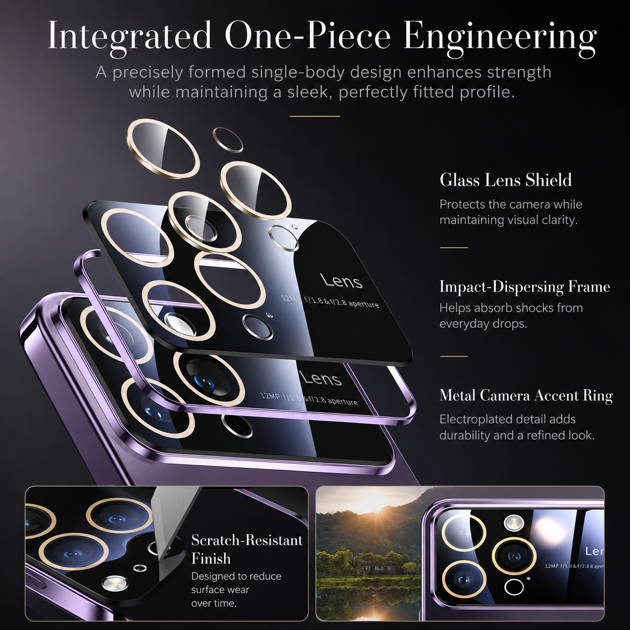 Premium iPhone Case MagSafe Compatible Transparent Protective Cover Camera Lens Protection Shockproof Clear Hard PC Back Ultra Thin Design