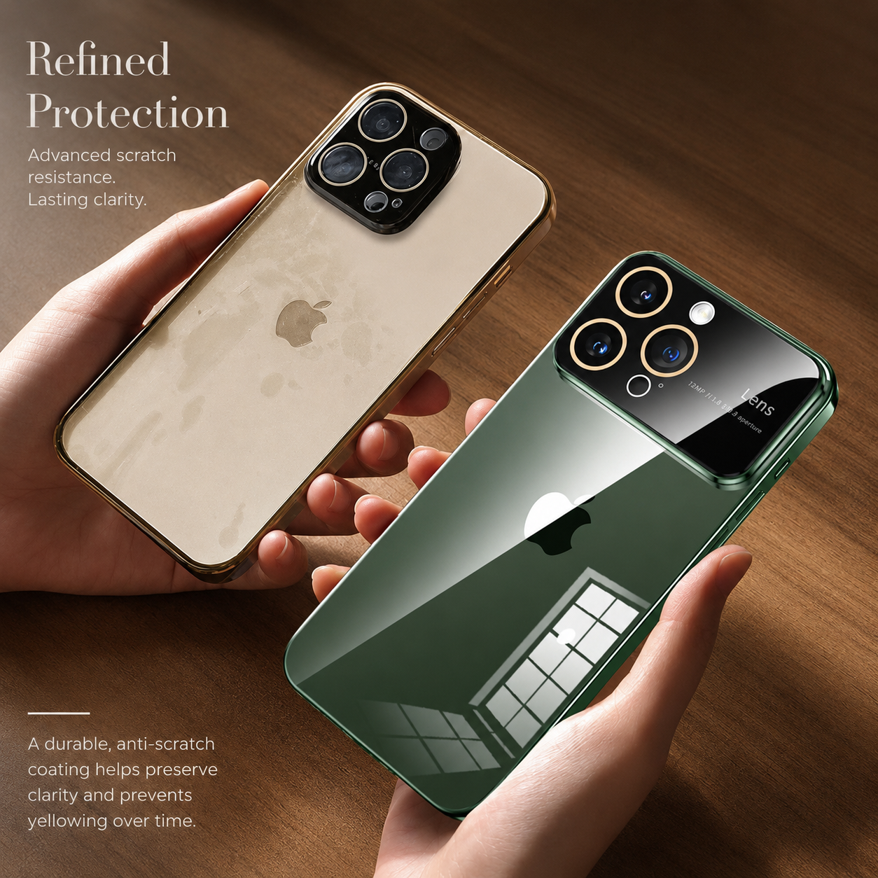 Premium iPhone Case MagSafe Compatible Transparent Protective Cover Camera Lens Protection Shockproof Clear Hard PC Back Ultra Thin Design