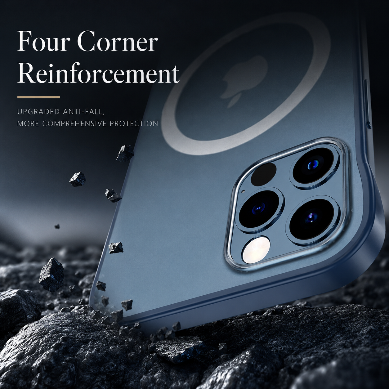 Premium iPhone Case MagSafe Compatible Transparent Protective Cover Camera Lens Protection Shockproof Ultra Thin Frameless Clear Design Slim Profile