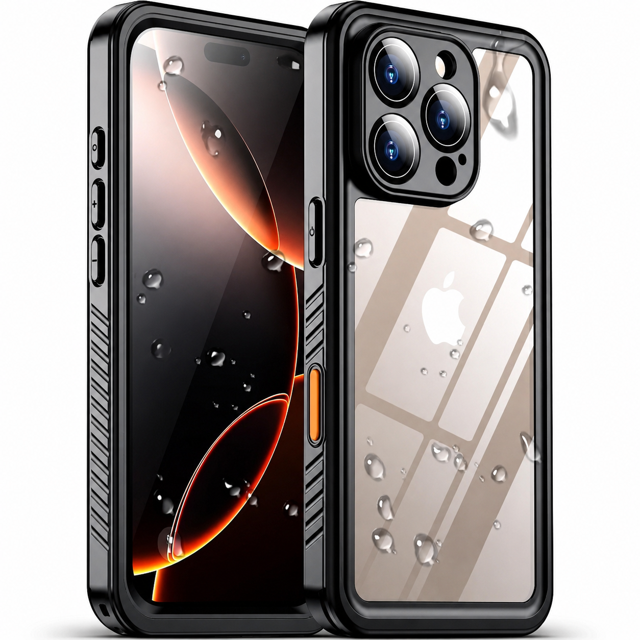 Premium iPhone Case MagSafe Compatible Waterproof Cover with Built In Screen Protector, Full Body Protection, Camera Lens Protection and Shockproof Design