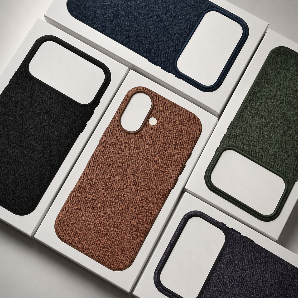 Premium iPhone Case MagSafe Compatible Woven Fabric Cover with Strong Magnetic Design, Waterproof Protection, Secure Grip and Camera Lens Protection