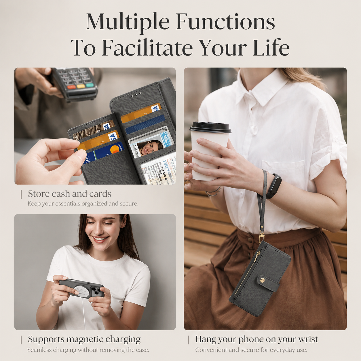 Premium iPhone Case MagSafe Compatible with Camera Lens Protection, Shockproof, Anti Scratch, Anti Fingerprint Surface, Slim Protective Design