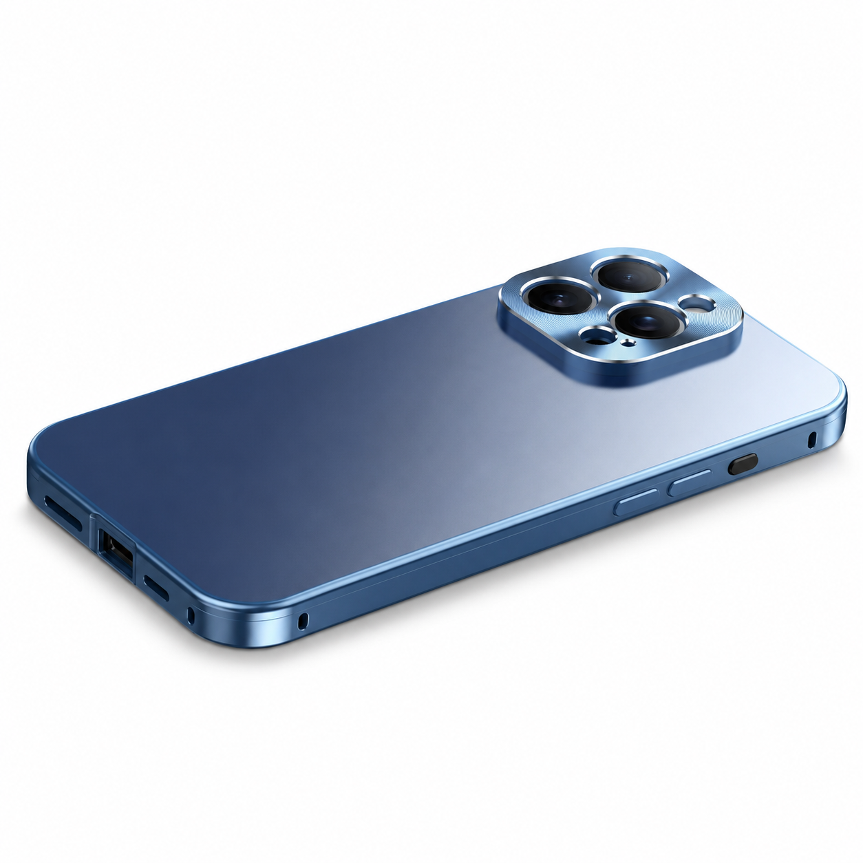 Premium iPhone Case Magnetic Aluminum Frame Protective Cover Full Camera Lens Protection Shockproof Slim Metal Design Wireless Charging Compatible