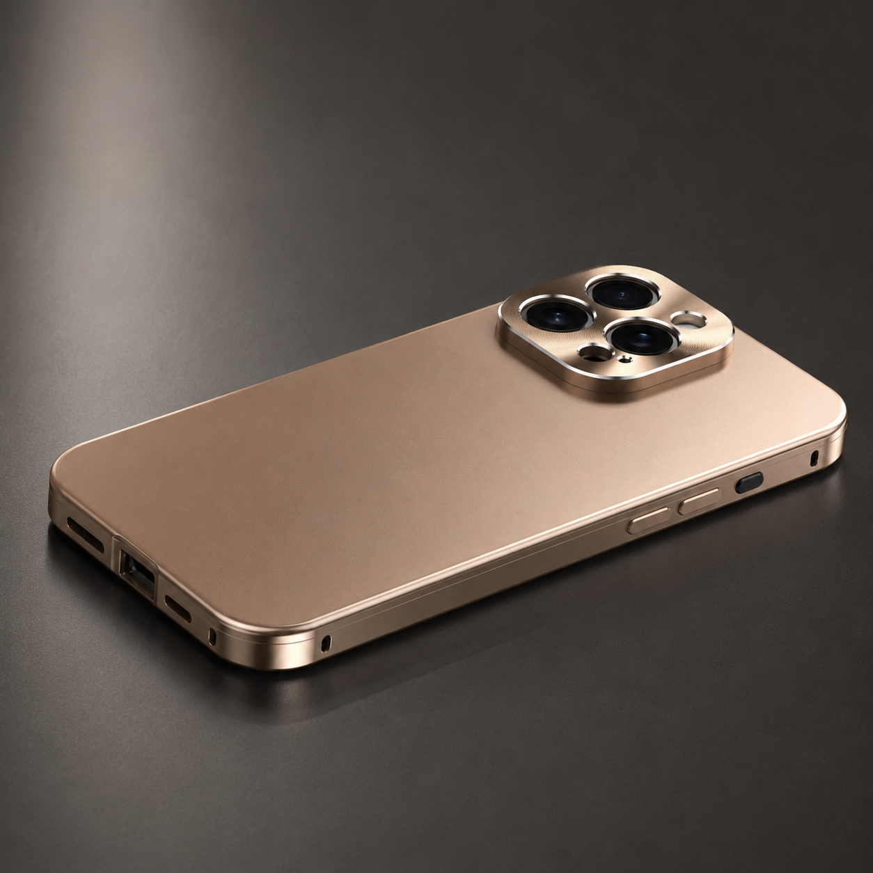 Premium iPhone Case Magnetic Aluminum Frame Protective Cover Full Camera Lens Protection Shockproof Slim Metal Design Wireless Charging Compatible