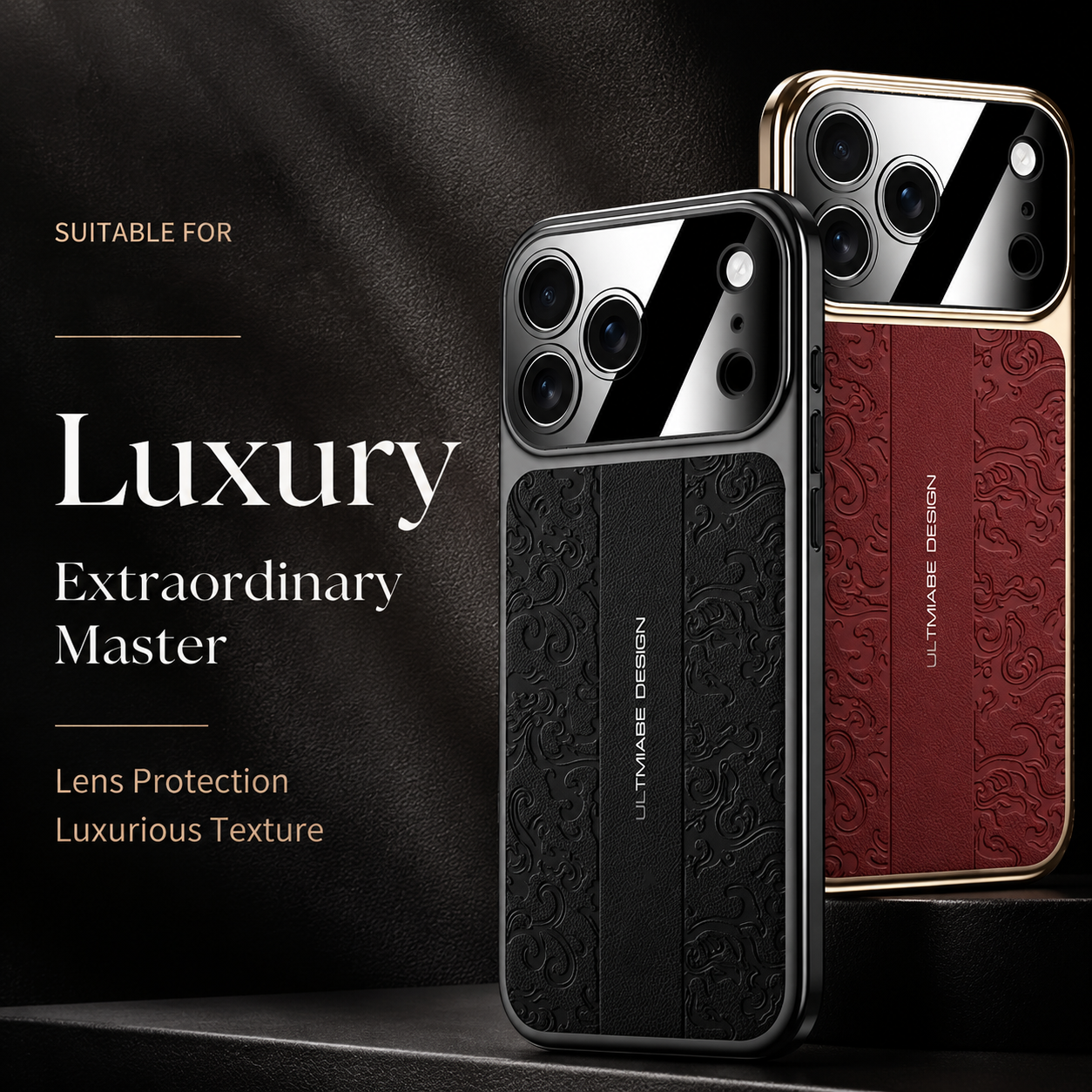 Premium iPhone Case Magnetic Leather TPU Construction, Wireless Charging Support, Anti Scratch Texture, Anti Fingerprint Coating, Non Slip Grip