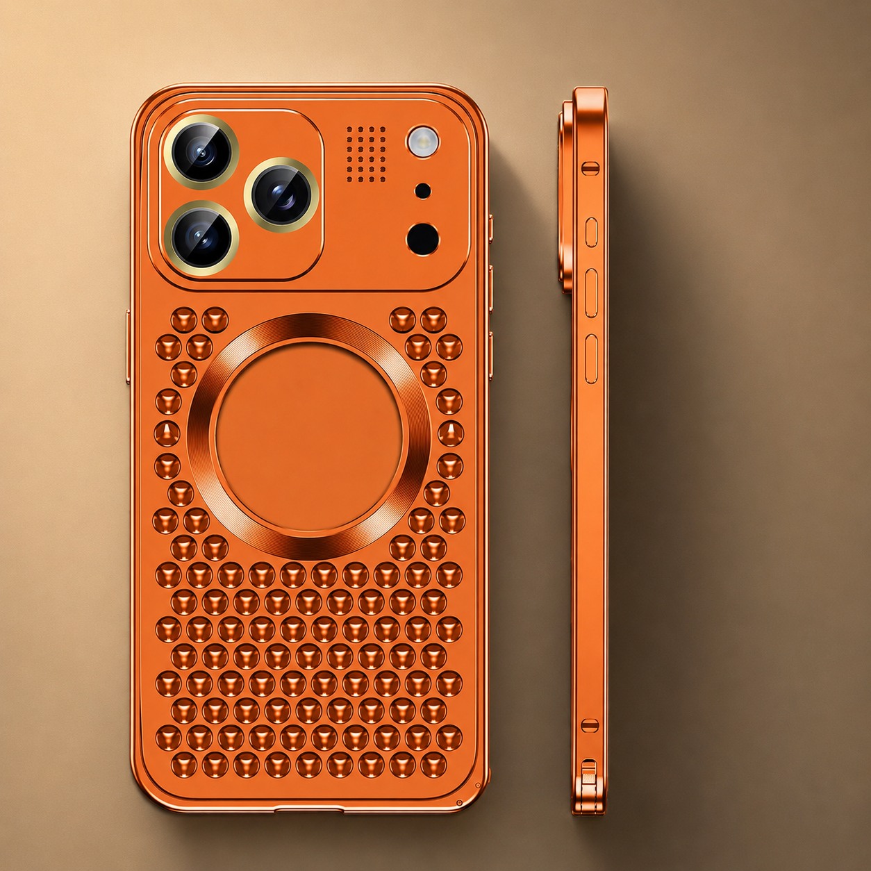 Premium iPhone Case Magnetic Protective Cover Aluminum Alloy Frame Camera Lens Guard Shockproof Anti Fall Heat Dissipation Slim Design