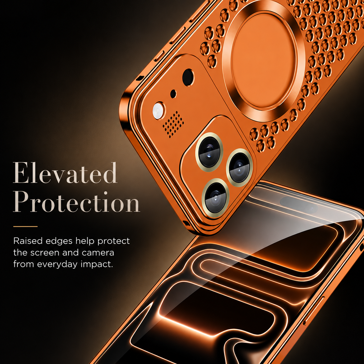 Premium iPhone Case Magnetic Protective Cover Aluminum Alloy Frame Camera Lens Guard Shockproof Anti Fall Heat Dissipation Slim Design