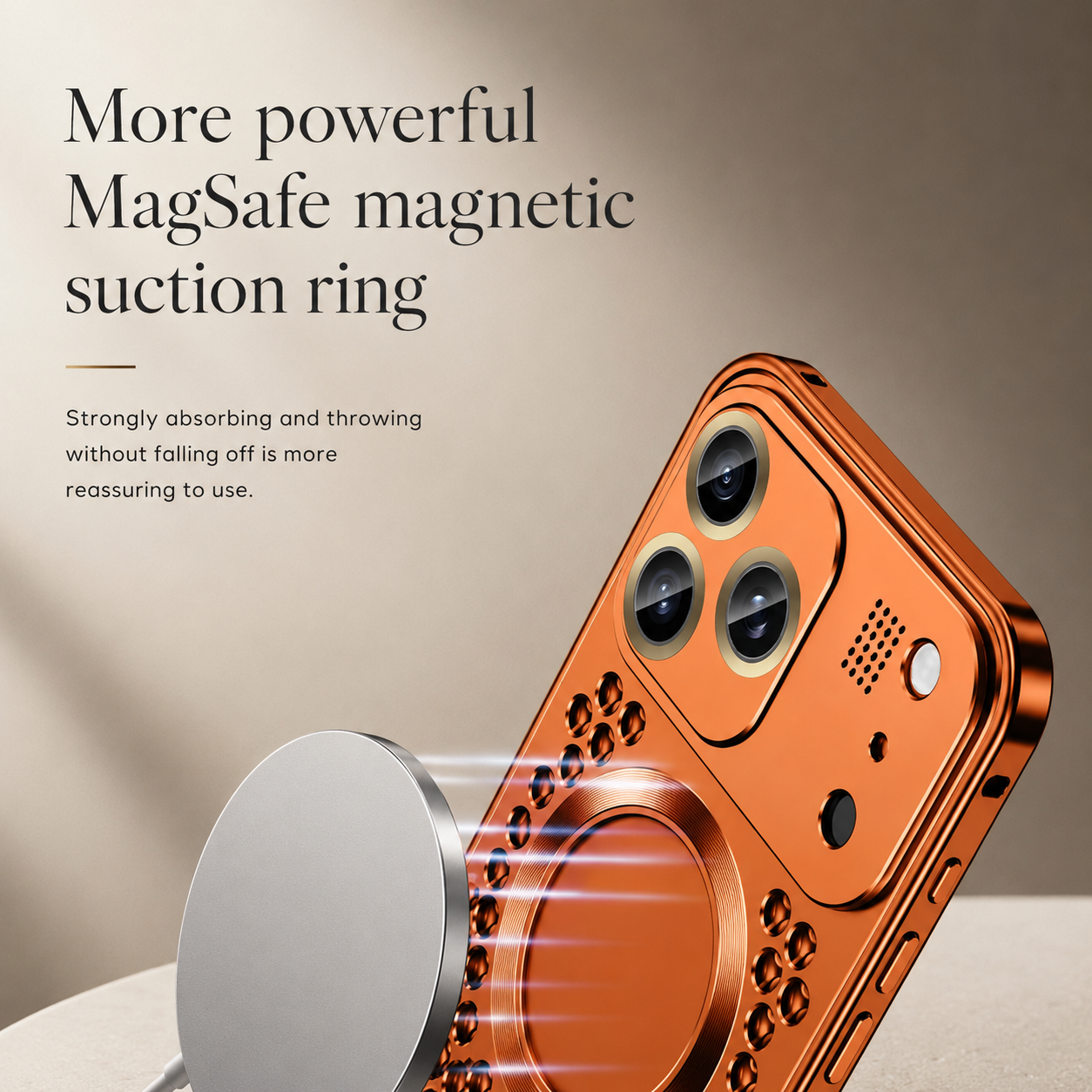 Premium iPhone Case Magnetic Protective Cover Aluminum Alloy Frame Camera Lens Guard Shockproof Anti Fall Heat Dissipation Slim Design
