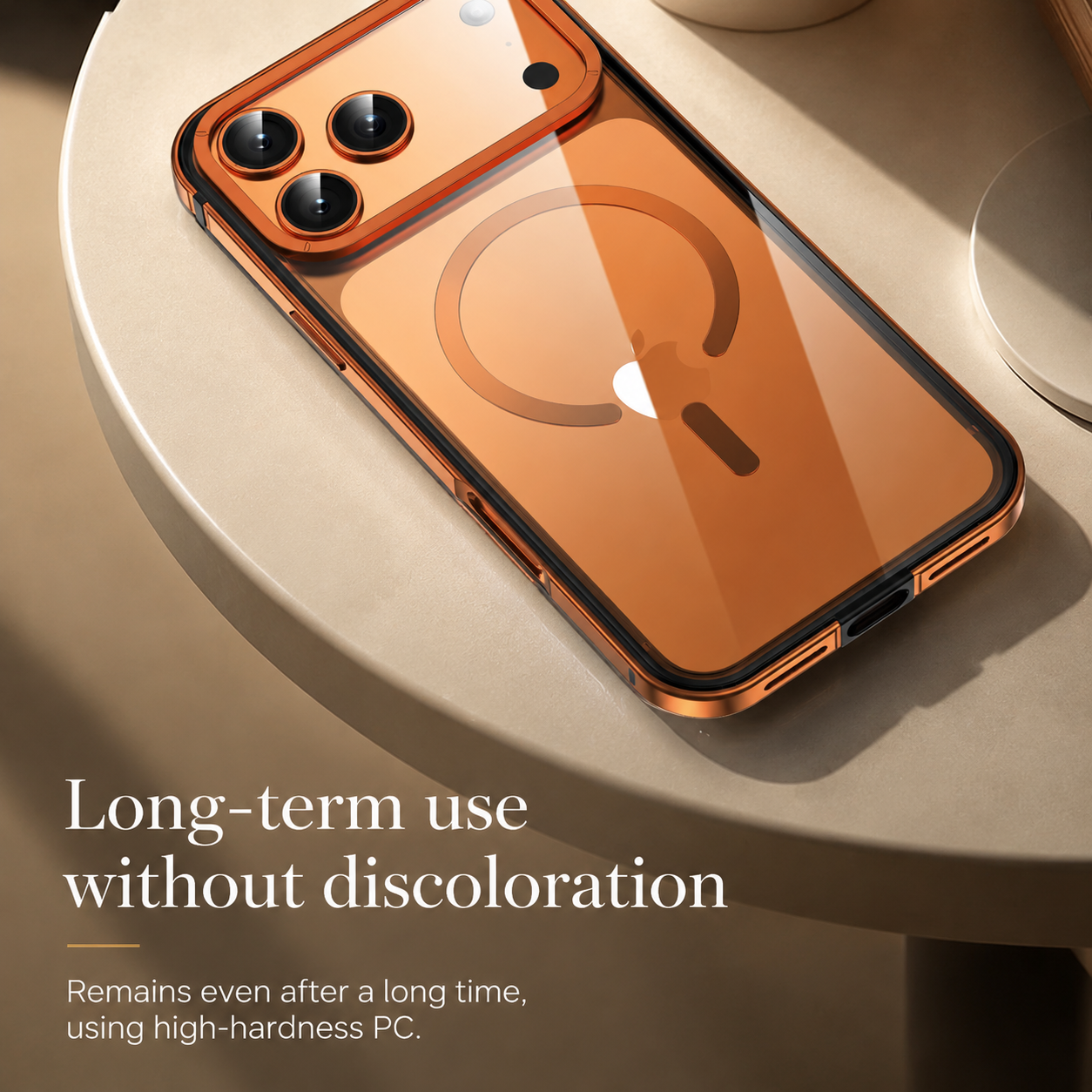 Premium iPhone Case Metal Frame with MagSafe Magnetic Charging, HD Acrylic Back, Slim Aluminum Alloy Design, Shockproof Anti Scratch Protection Fit