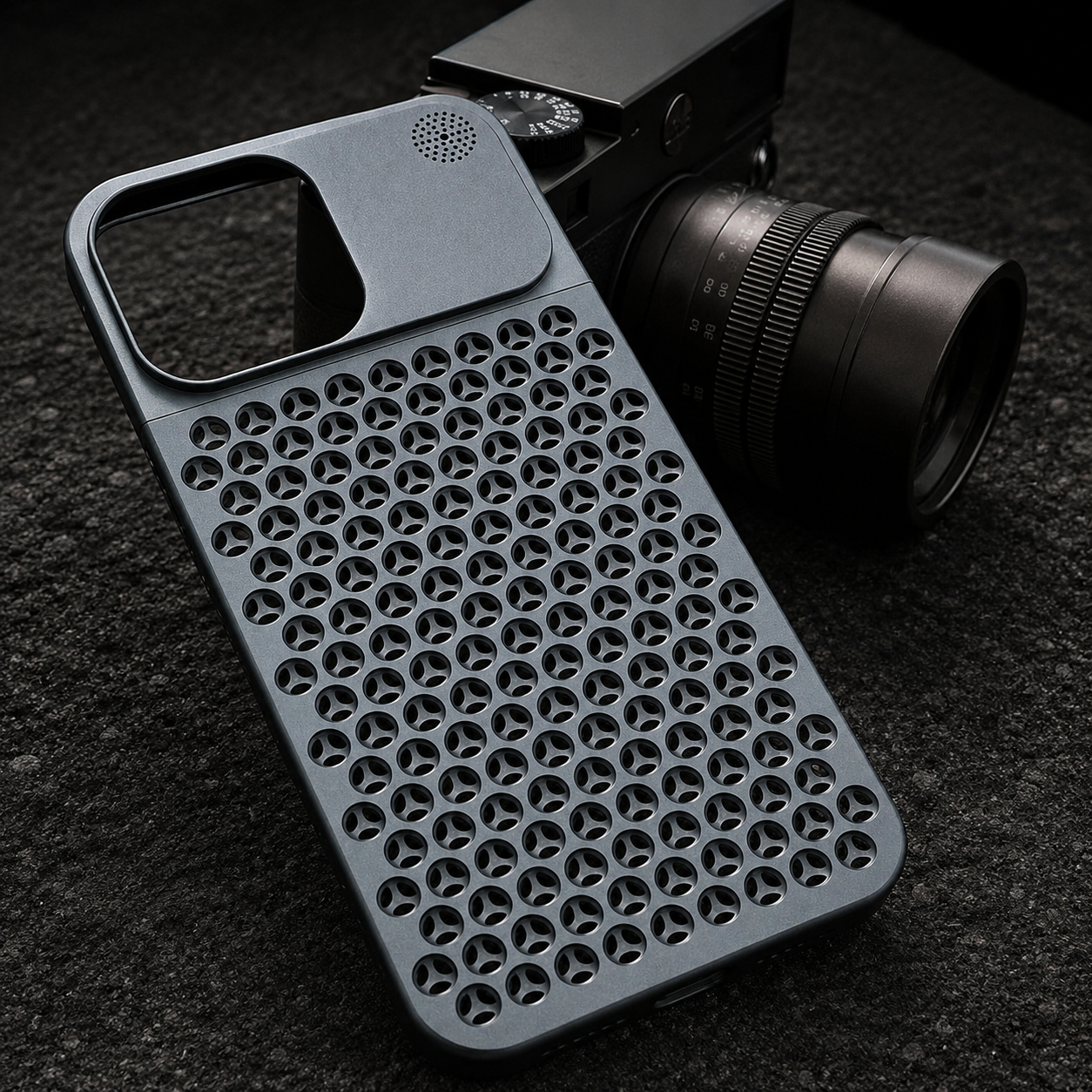 Premium iPhone Case Metal Heat Dissipation Aluminum Cover with Cooling Design, Anti Scratch Protection, Secure Grip and Camera Lens Protection