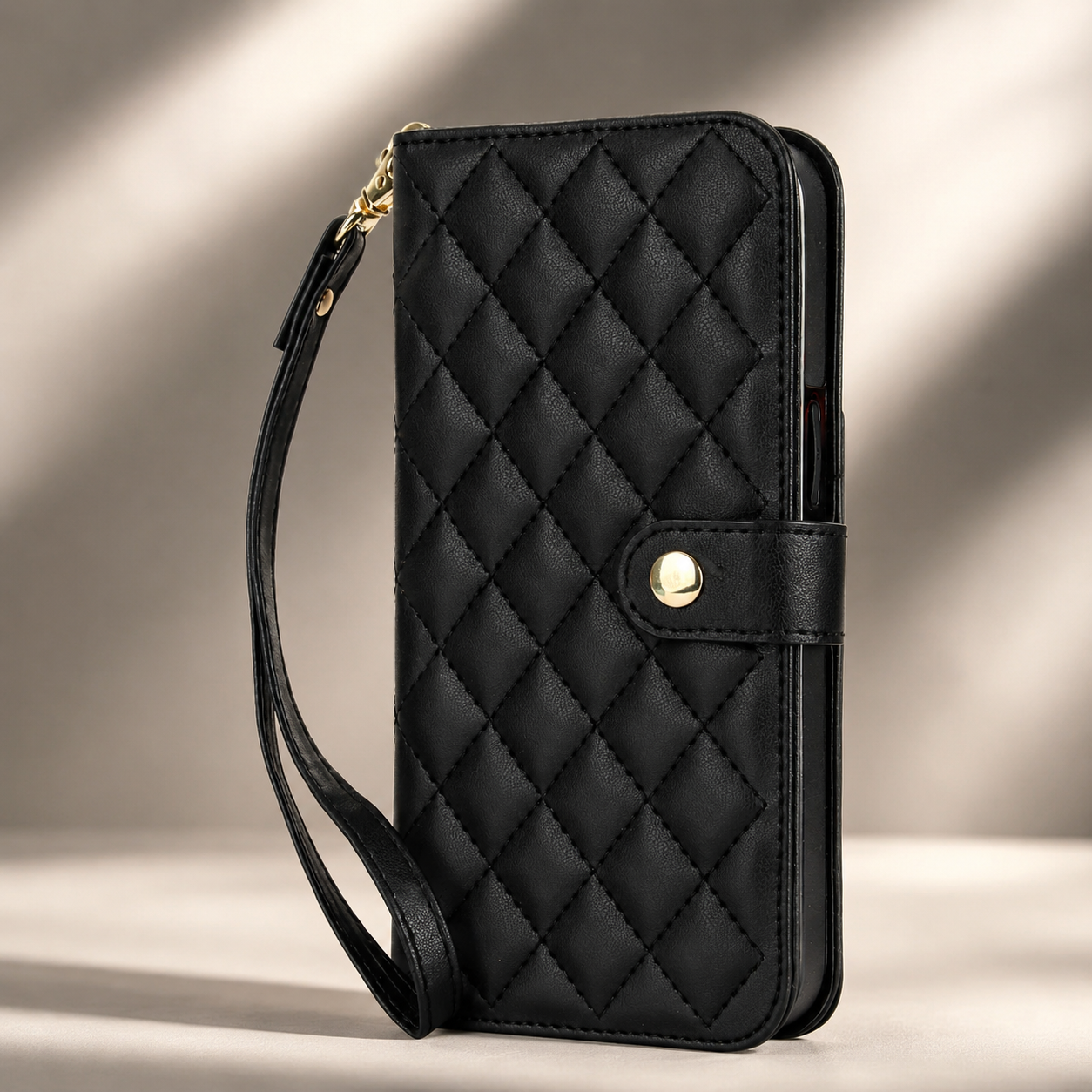 Premium iPhone Case RFID Blocking Wallet Crossbody Flip Cover PU Leather Card Holder Magnetic Closure Adjustable Strap Shockproof Full Coverage