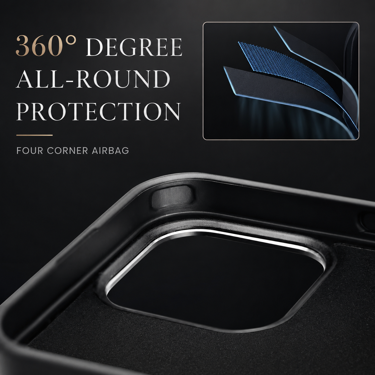 Premium iPhone Case Real Forged Carbon Fiber MagSafe Cover Shockproof Dual-Layer Full-Coverage Design Metal Lens Button Accents Non-Slip Lightweight