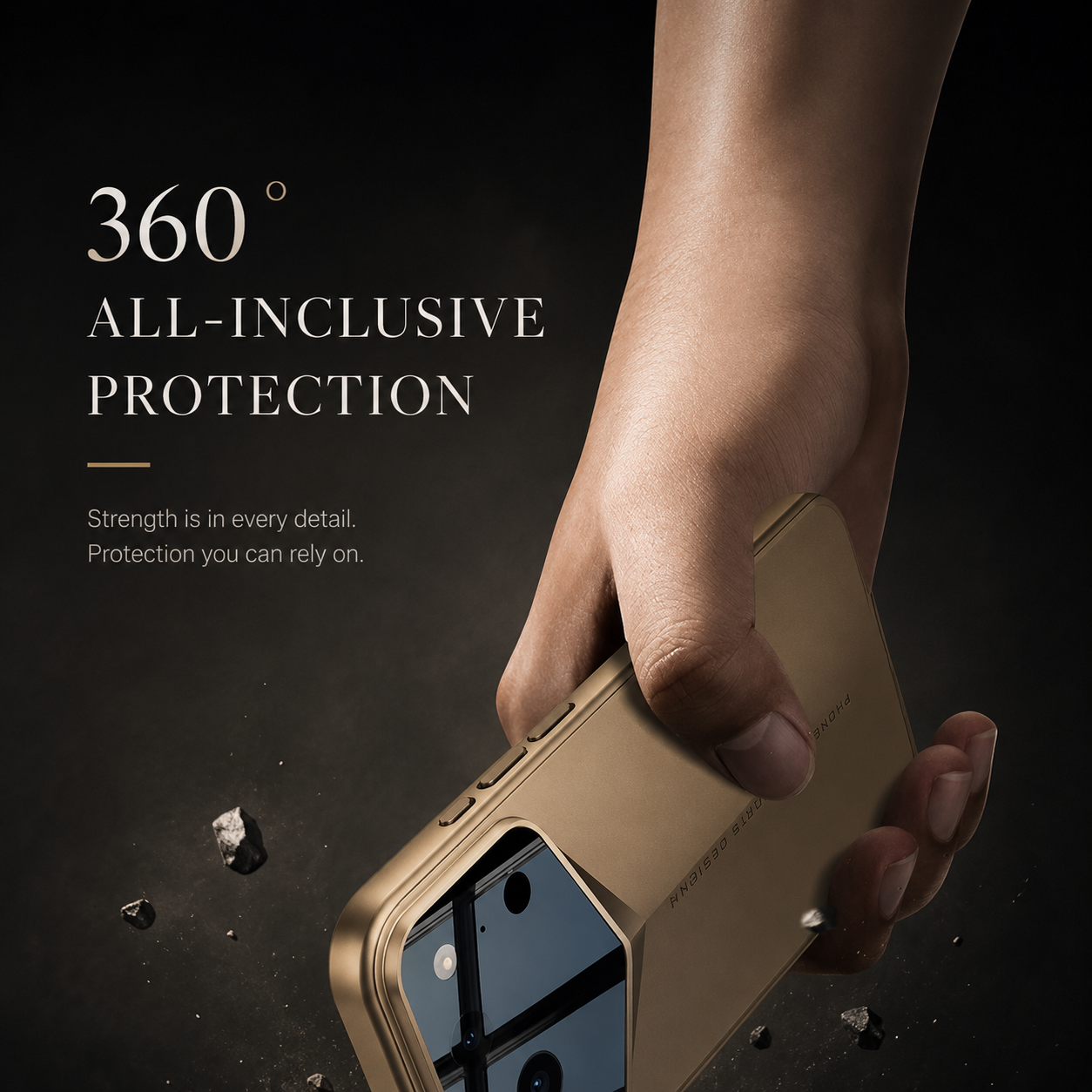Premium iPhone Case Slim Matte Hard PC Design with Camera Lens Guard, Anti Fingerprint Finish, Secure Grip, Shockproof Coverage and Full Protection