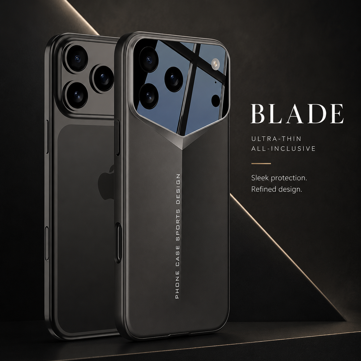 Premium iPhone Case Slim Matte Hard PC Design with Camera Lens Guard, Anti Fingerprint Finish, Secure Grip, Shockproof Coverage and Full Protection