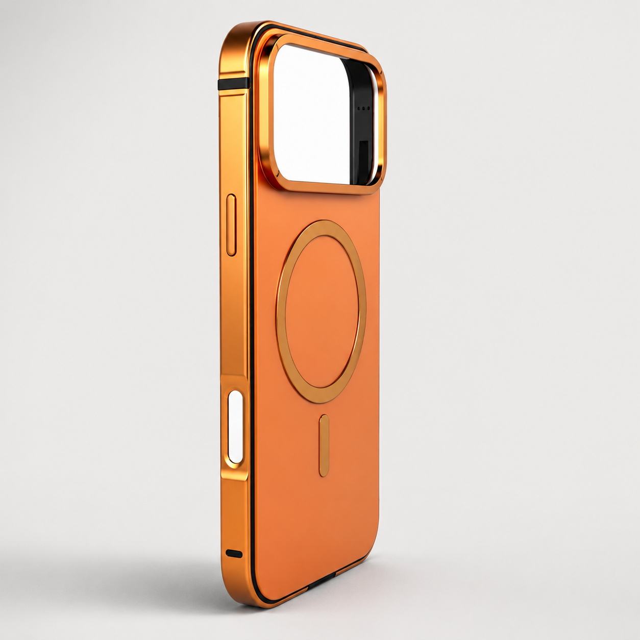 Premium iPhone Case Titanium Alloy Magnetic Design with Shockproof Aluminum Bumper, PC TPU Hybrid Back, MagSafe Wireless Charging, Slim Protection