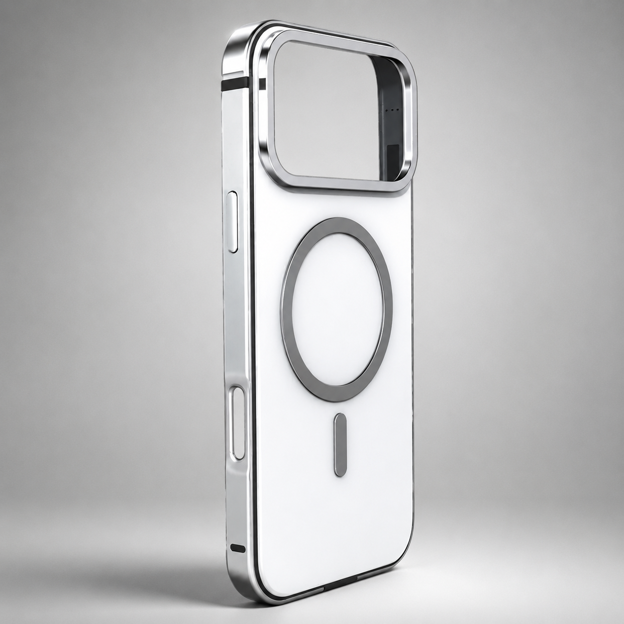 Premium iPhone Case Titanium Alloy Magnetic Design with Shockproof Aluminum Bumper, PC TPU Hybrid Back, MagSafe Wireless Charging, Slim Protection