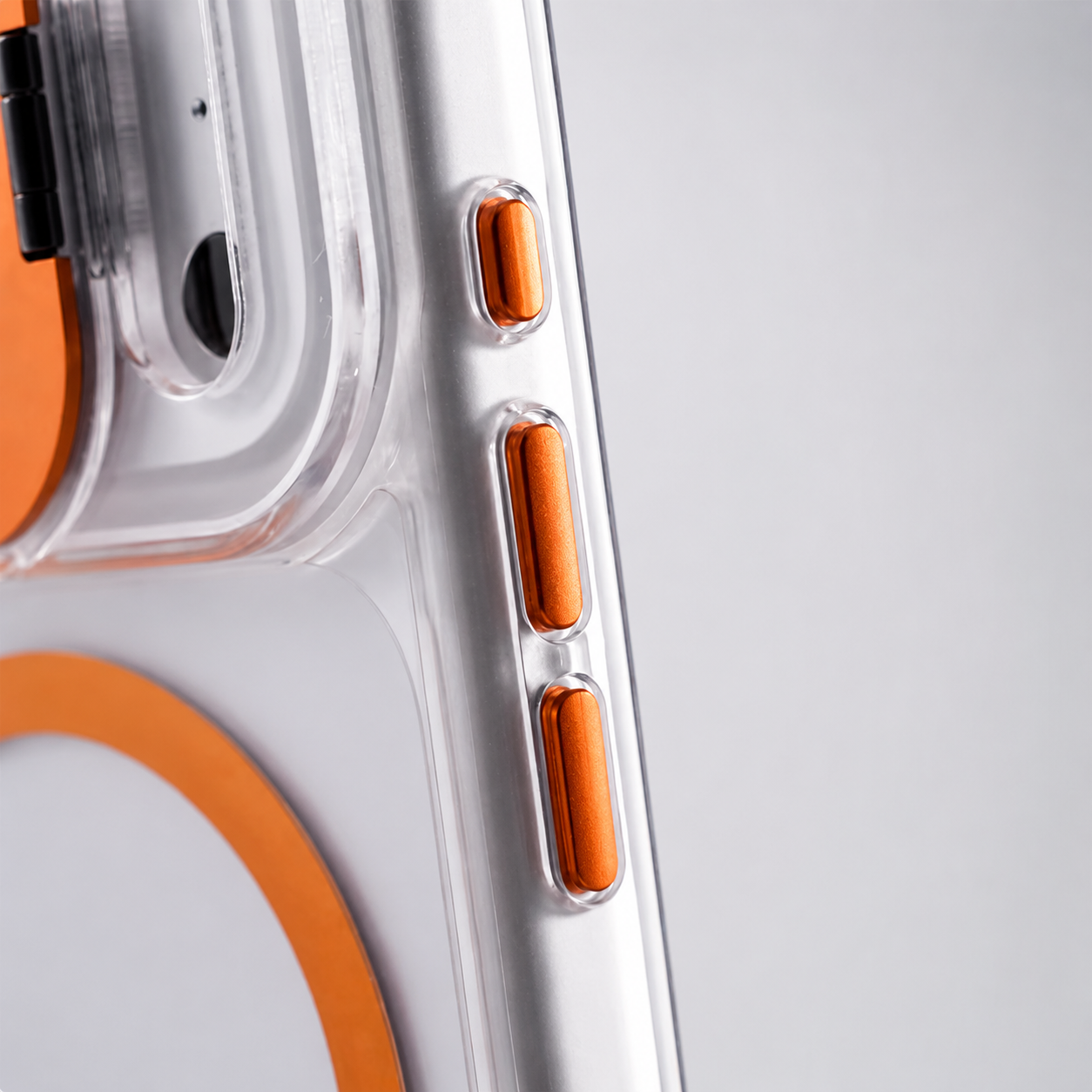 Premium iPhone Case Transparent Magnetic Shockproof Cover with Glass Lens Protector, Built-In Stand Holder, Full-Coverage Non-Slip Design