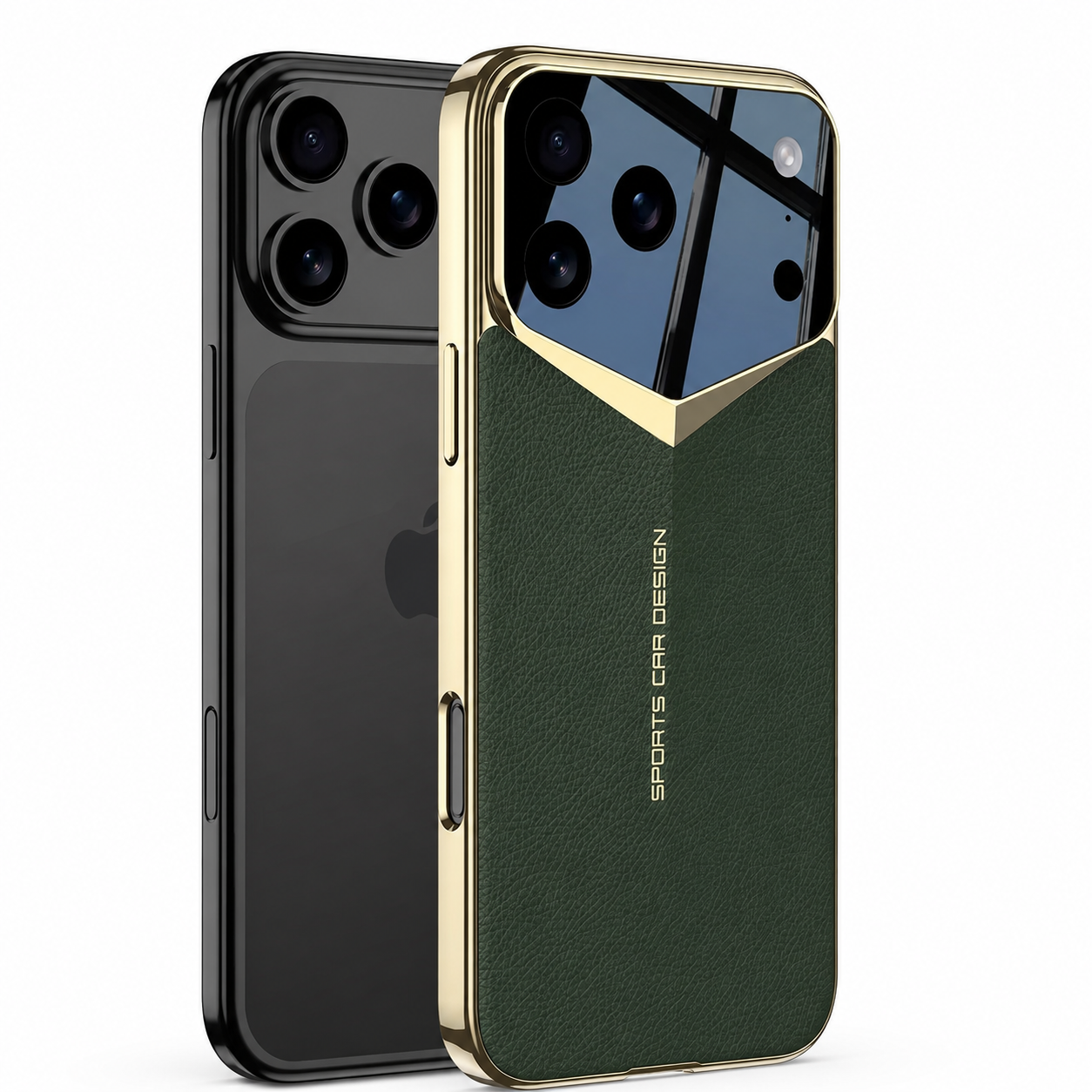 Premium iPhone Case Ultra Thin Leather Design with Camera Lens Protection, Anti Fingerprint Surface, Shock Resistant Slim Fit Full Coverage
