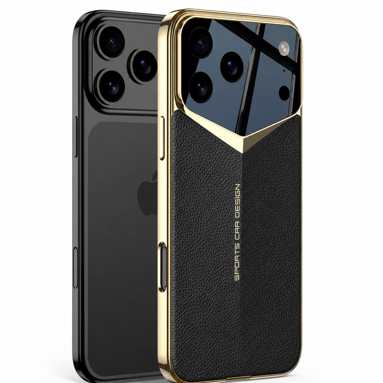 Premium iPhone Case Ultra Thin Leather Design with Camera Lens Protection, Anti Fingerprint Surface, Shock Resistant Slim Fit Full Coverage