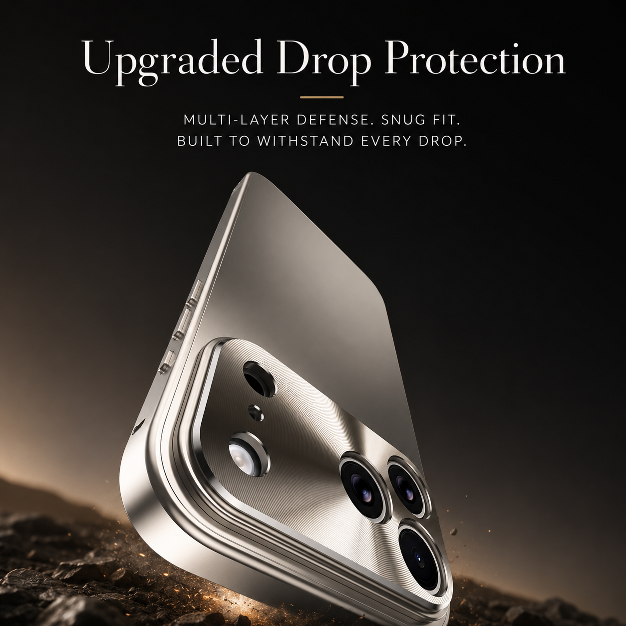 Premium iPhone Case Ultra Thin Protective Cover Aluminum Alloy Frame Camera Lens Protection Shockproof Frosted Matte Backplate Slim Design
