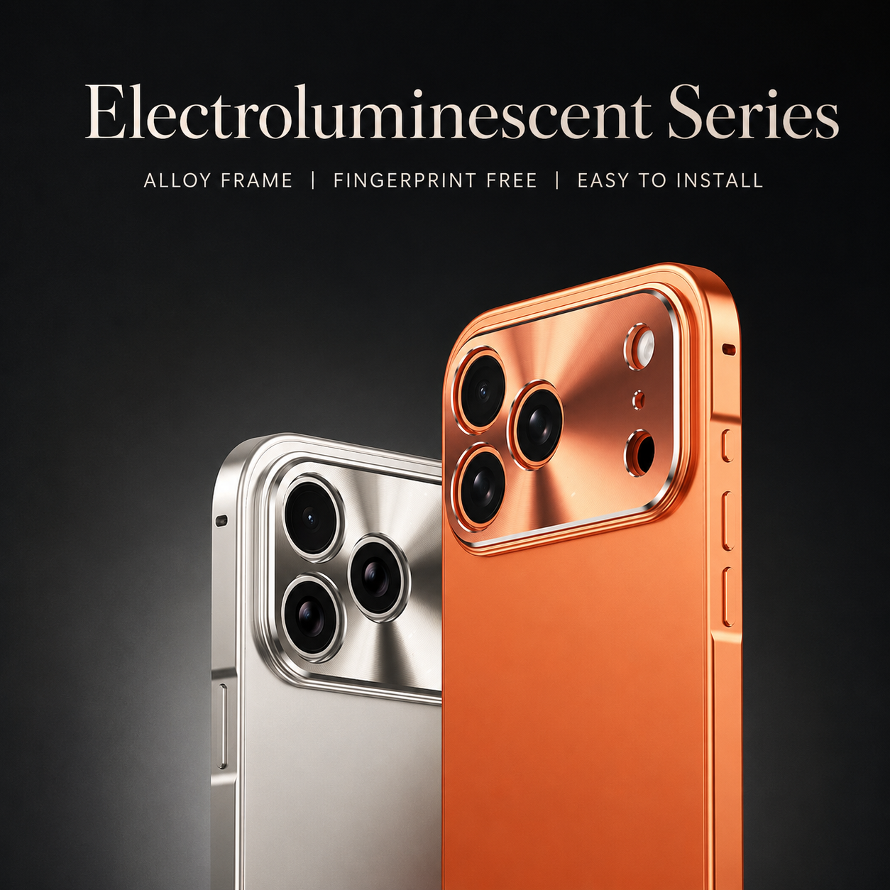 Premium iPhone Case Ultra Thin Protective Cover Aluminum Alloy Frame Camera Lens Protection Shockproof Frosted Matte Backplate Slim Design