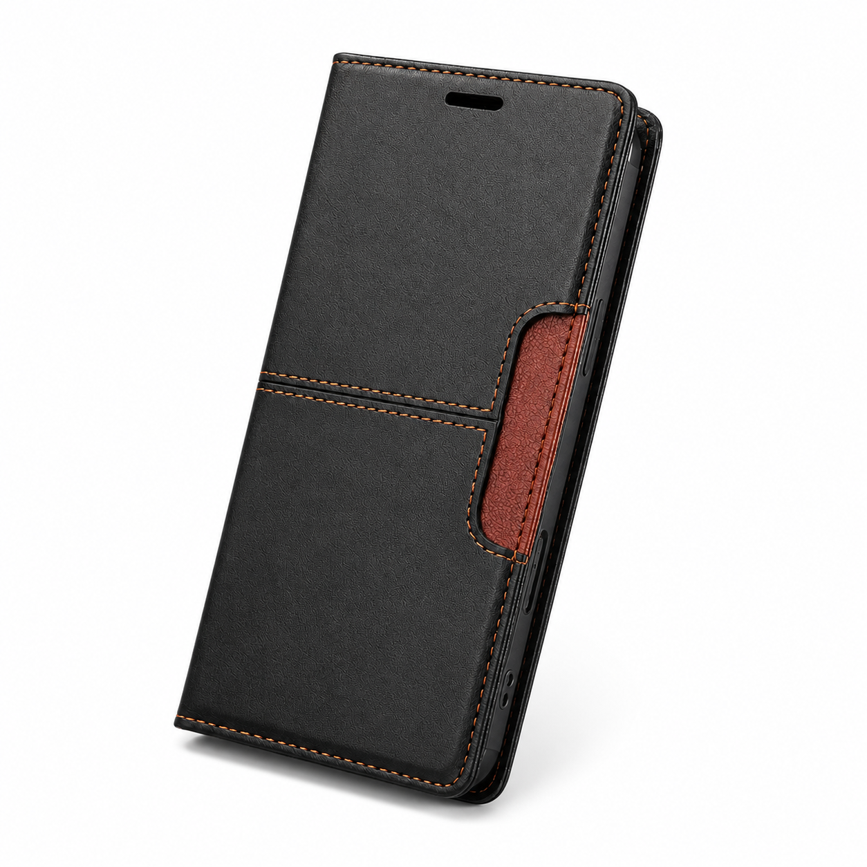 Premium iPhone Case Wallet Cover RFID Protection Card Holder Shockproof Protective Cover Magnetic Closure Anti Fingerprint Leather Design