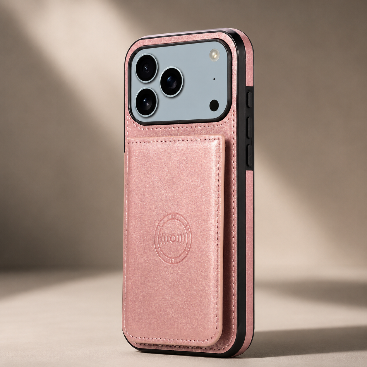 Premium iPhone Case Wallet Cover RFID Protection Card Holder Shockproof Protective Cover Magnetic Closure Leather Design