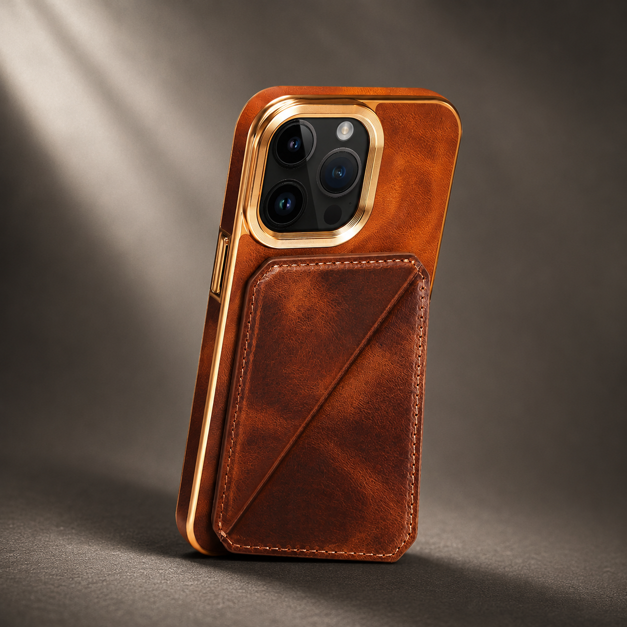 Premium iPhone Case Wallet MagSafe Compatible Genuine Cowhide Leather Cover Magnetic Card Holder Camera Lens Protection Shockproof Full Body Slim Design