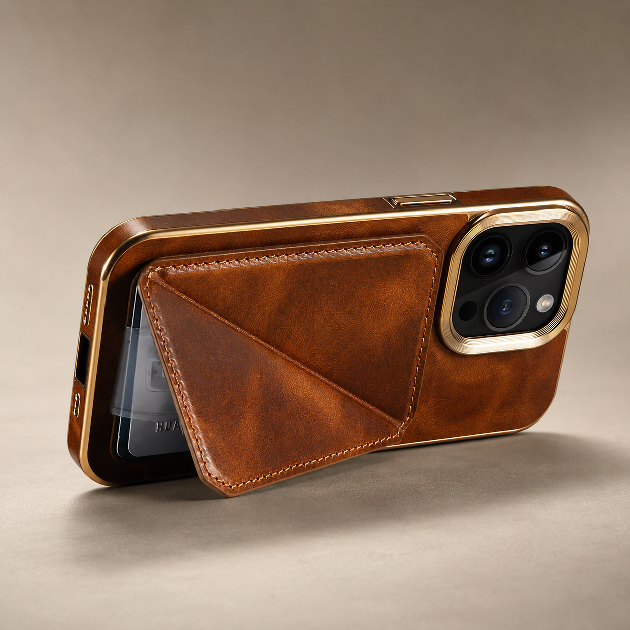 Premium iPhone Case Wallet MagSafe Compatible Genuine Cowhide Leather Cover Magnetic Card Holder Camera Lens Protection Shockproof Full Body Slim Design
