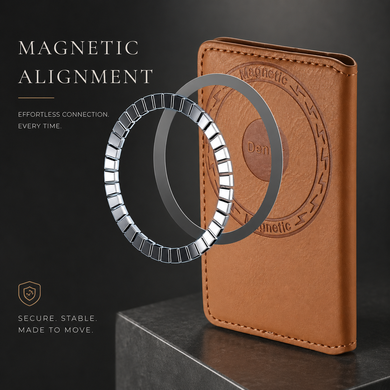Premium iPhone Case Wallet MagSafe Compatible Leather Card Holder Protective Cover Camera Lens Protection Shockproof Slim Lightweight Design