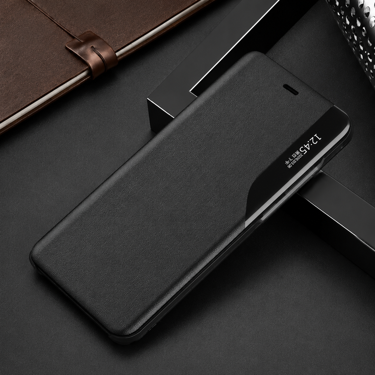 Premium iPhone Case Wallet MagSafe Compatible Magnetic Flip Cover Card Holder Kickstand Camera Lens Protection Shockproof Full Protection Slim Design