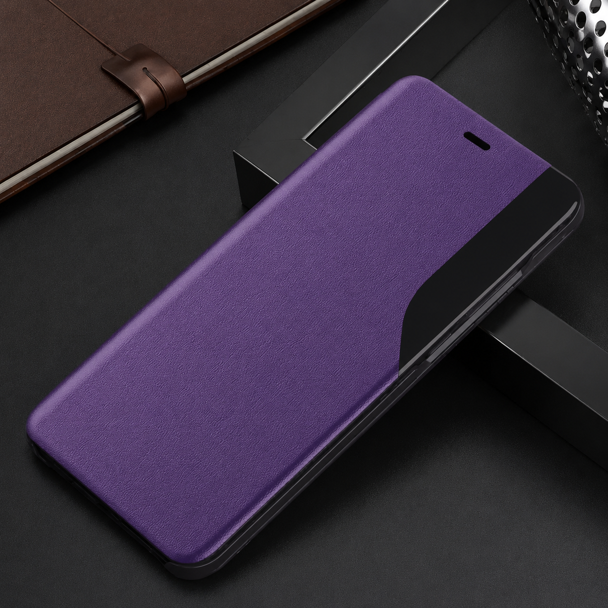 Premium iPhone Case Wallet MagSafe Compatible Magnetic Flip Cover Card Holder Kickstand Camera Lens Protection Shockproof Full Protection Slim Design