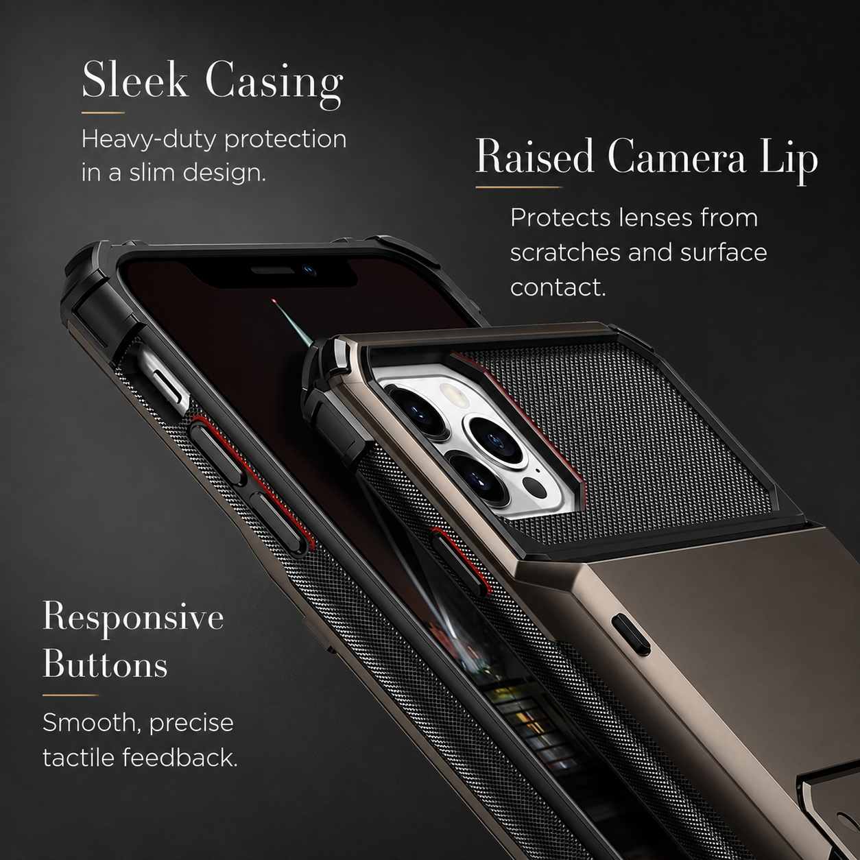 Premium iPhone Case Wallet MagSafe Compatible Magnetic Protective Cover 4 Card Holder Camera Lens Protection Shockproof Slim Design