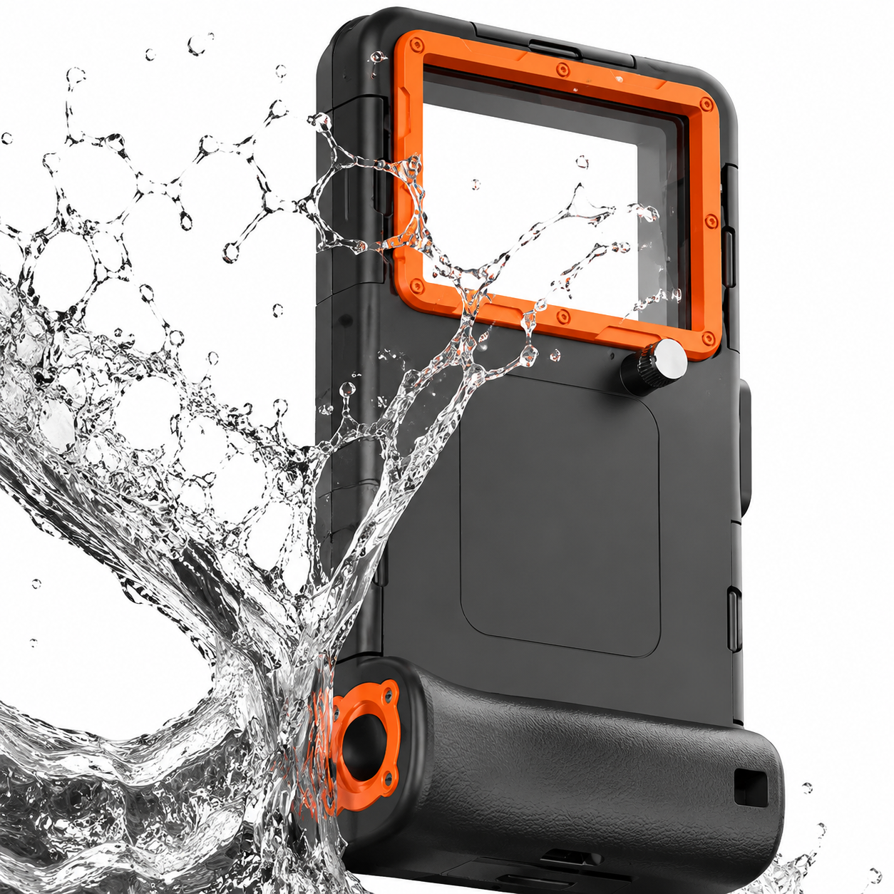 Premium iPhone Case Waterproof Full Housing Protective Cover 15m Diving 50ft Swimming Holster Lanyard Shockproof Heavy Duty Outdoor Case Dustproof Secure Seal Design